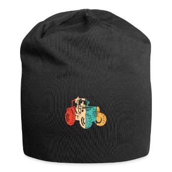 Retro Farmer Agriculture Organic Farmer Agricultural Economist - Jersey Beanie - black - Front