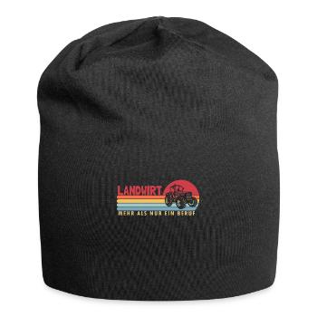 Farmer more than a profession organic farmer farmer - Jersey Beanie - black - Front