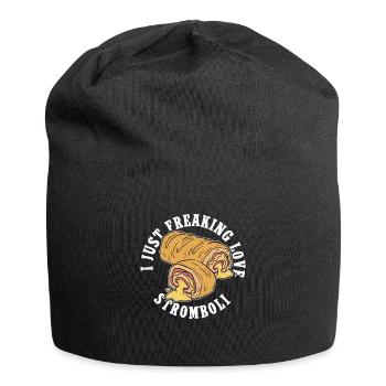 Stromboli Rolled Pizza Strombolis Gift - Jersey Beanie - black - Front