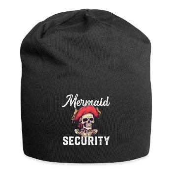 Mermaid Adult Matching Birthday Women Girl - Jersey Beanie - black - Front