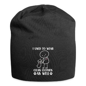Walki shirt for dog owner dogs outdoor dog - Jersey Beanie - black - Front