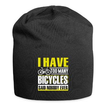 Bicycle I Have Too Many Bicycles - Jersey Beanie - black - Front