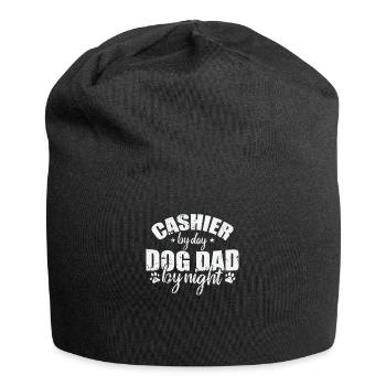 Cashier by Day Dog Dad be Night Seller - Jersey Beanie - black - Front