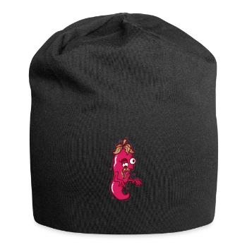 verrückte Chili Gewürz Schärfegrad - Jersey-Beanie - Schwarz - Vorne