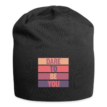 Soyez vous-même ! Confiance en soi, pensée positive, motivation - Bonnet en jersey - noir - Devant