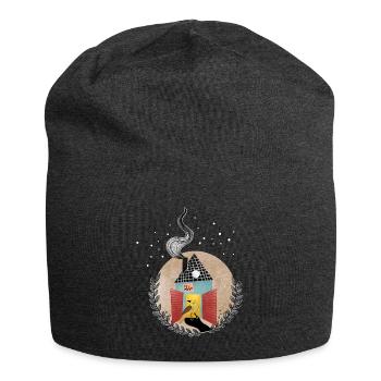 Happy Christmas Time - Jersey-Beanie - Anthrazit - Vorne