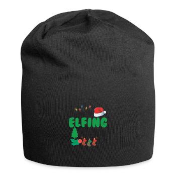 Je suis si joyeux Elfing - Bonnet en jersey - noir - Devant