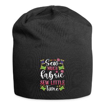 Aiguille à broder au point de croix amusant, points de croix - Bonnet en jersey - noir - Devant