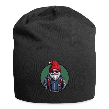 Cool Christmas Santa Claus Funny Christmas Santa - Jersey Beanie - black - Front
