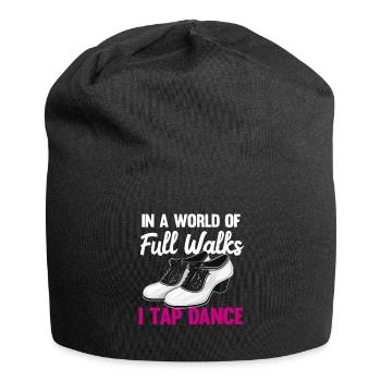 Tap Dance Teacher Appreciation For Women Girls - Jersey Beanie - black - Front