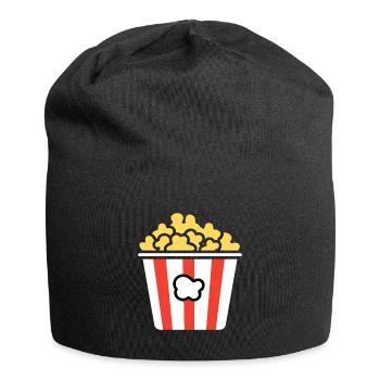 Popcorn Pot Humor - Jersey Beanie - black - Front