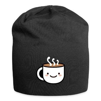 Humour petit chocolat chaud - Bonnet en jersey - noir - Devant