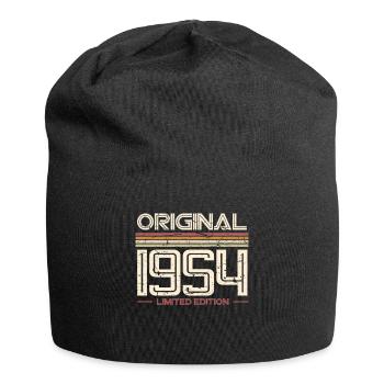 1954 année de naissance 70e anniversaire - Bonnet en jersey - noir - Devant