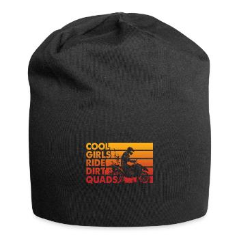 Quadgirl ATV 4 Wheeler Off Roading Lover - Jersey-Beanie - Schwarz - Vorne