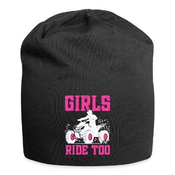 Quadgirl ATV 4 Wheeler Off Roading Lover - Jersey-Beanie - Schwarz - Vorne
