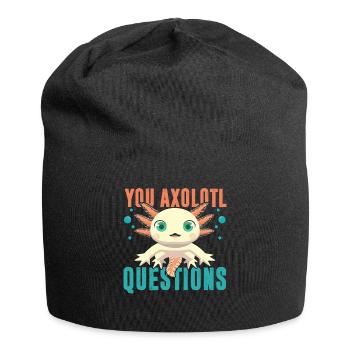 Sie Axolotl Fragen T-Shirt Fragen - Jersey-Beanie - Schwarz - Vorne