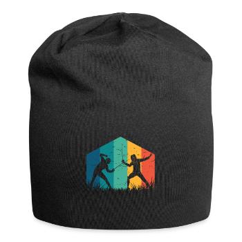 Fechten Sport - Jersey-Beanie - Schwarz - Vorne