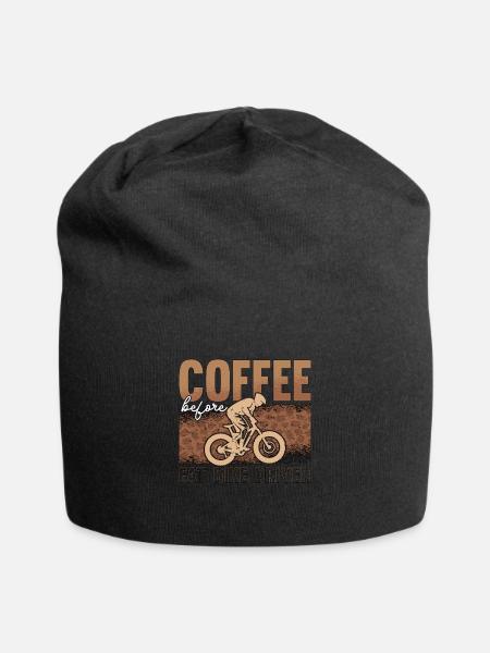 Fat Bike Coffee Before Mountain Bike Coffee Lover - Jersey-Beanie - Schwarz