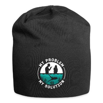 Freediving My Problem My Pictogram Mom Dad Diving - Jersey-Beanie - Schwarz - Vorne