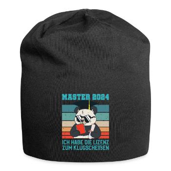Masterabschluss Master 2024 Lizenz zum - Jersey-Beanie - Schwarz - Vorne