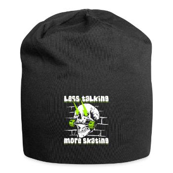 Less Talking More Skating Skatepark Skatergirl - Jersey-Beanie - Schwarz - Vorne