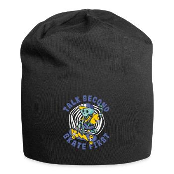 Talk Second Skate First Skaterboy Skatepark - Jersey-Beanie - Schwarz - Vorne