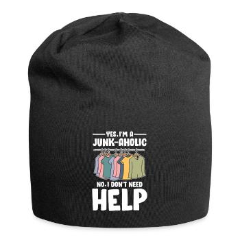 Yes I'm Junk-Ahoic No I Don't Need Help für - Jersey-Beanie - Schwarz - Vorne