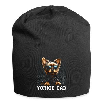 Yorkie Dad - Jersey Beanie - black - Front