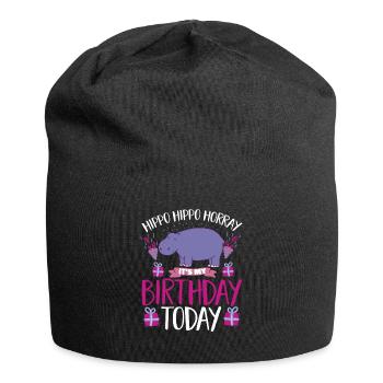 Hippopotame Hippopotame - Bonnet en jersey - noir - Devant