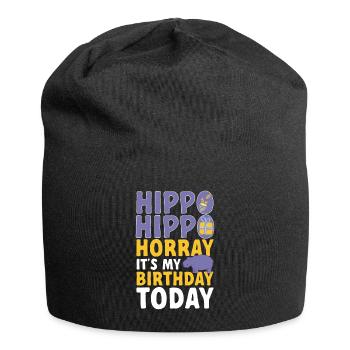 Hippopotame Hippopotame - Bonnet en jersey - noir - Devant