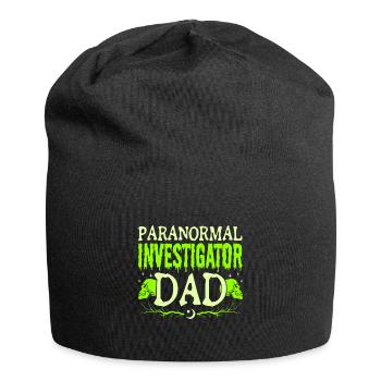 Paranormal Ghost Hunter enquêteur papa homme cadeaux - Bonnet en jersey - noir - Devant