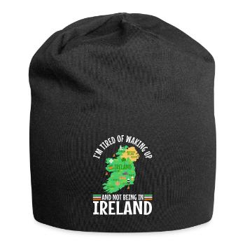 Im tired of waking up and not being in Ireland - Jersey Beanie - black - Front