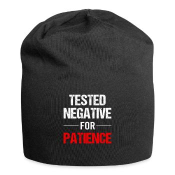 Patience - A Virtue of Strength - Jersey Beanie - black - Front