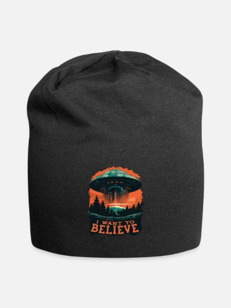 Alimenter le sentiment que je veux croire au design - Bonnet en jersey - noir