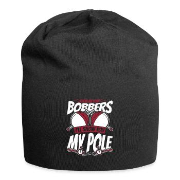 Montrez-moi vos bobbers pêche en haute mer pêcheur à la mouche - Bonnet en jersey - noir - Devant