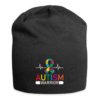 Autiste Guerrier Autiste - Bonnet en jersey - noir - Devant