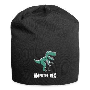 Amputierter Rex Tyrannosaurus Beinprothese - Jersey-Beanie - Schwarz - Vorne