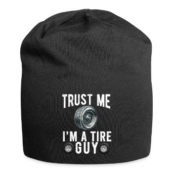 Tire Guy Mechanic Flat Tire Changer Repair Car - Jersey Beanie - black - Front