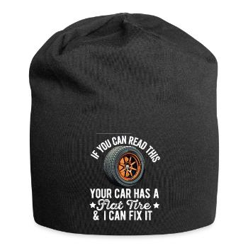 Tire Guy Mechanic Flat Tire Changer Repair Car - Jersey Beanie - black - Front