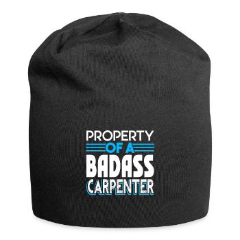 Carpenter Property Of A Badass Carpenter - Jersey Beanie - black - Front