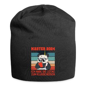 Masterabschluss Master 2024 Lizenz zum - Jersey-Beanie - Schwarz - Vorne