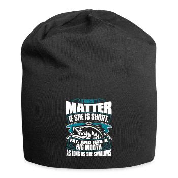As Long As She Swallows Spinnfischer - Jersey-Beanie - Schwarz - Vorne