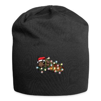 Madagascar Hissing Cockroach Christmas Insect - Jersey Beanie - black - Front