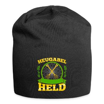 Nachwuchs Landwirt Heugabel Held Bauern - Jersey-Beanie - Schwarz - Vorne