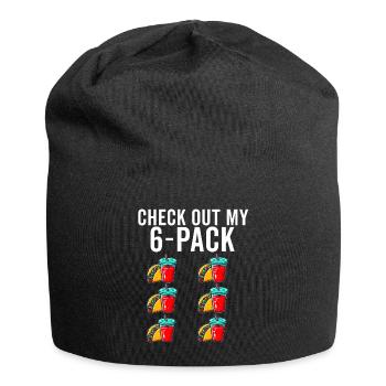 Tacos & Agua Fresca Fun Mexican Food Lover Comida - Jersey-Beanie - Schwarz - Vorne