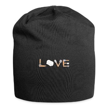Pâtisserie Love LOVE Confiserie Pâtisserie Pâtisserie Confiseur - Bonnet en jersey - noir - Devant