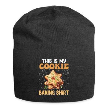 Backstube Das ist mein Plätzchen Backshirt Kekse - Jersey-Beanie - Anthrazit - Vorne