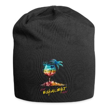 "It Escalates Anyway" Party Costume for Girls Night Out - Jersey Beanie - black - Front