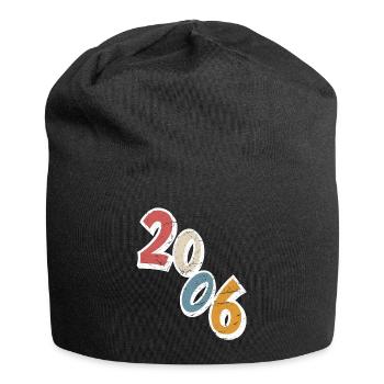 18th Birthday 2006 Year of Birth - Jersey Beanie - black - Front