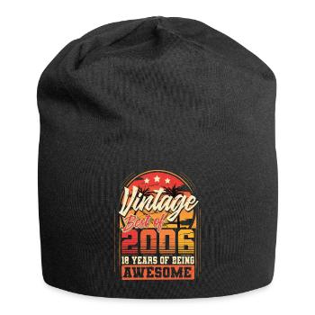 18e anniversaire 2006 Année de naissance - Bonnet en jersey - noir - Devant